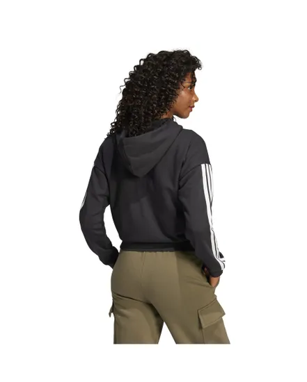 Sweat zip à capuche Femme W 3S FT FZ HD Noir