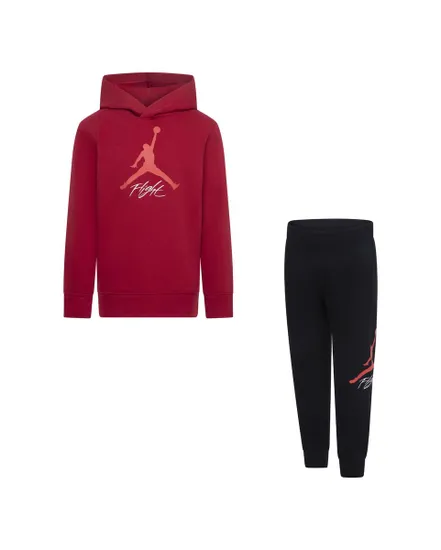 Ensemble sweat et pantalon Garçon JUMPMAN FLIGHT PO SET Rouge