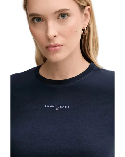 T-shirt col rond Femme REG LINEAR SS TEE Bleu Marine