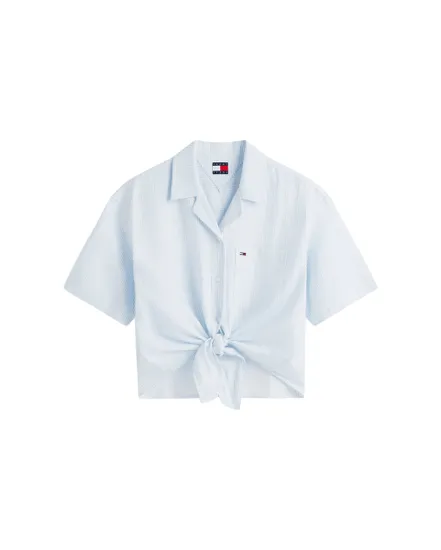 Chemise Femme Tie Front Linen Shirt