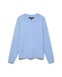 Pull Femme VMDOFFY LS O-NECK BLOUSE GA NOOS Bleu