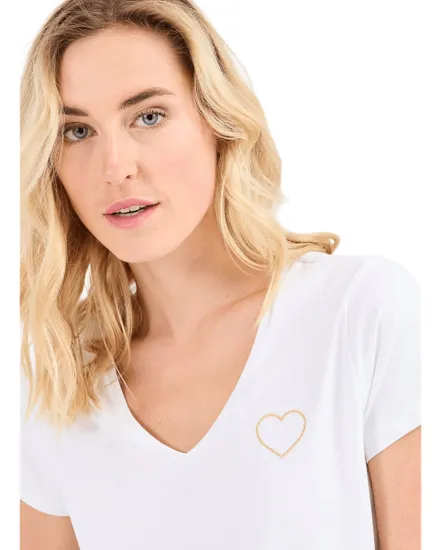 T-shirt Fille Billy Coeurs Paillettes