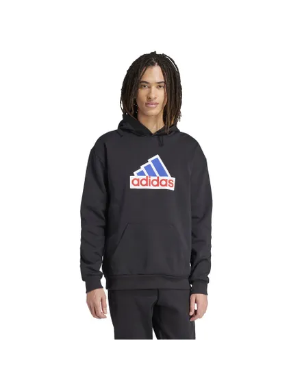 Sweat à capuche Homme M FI BOS HD OLY Noir