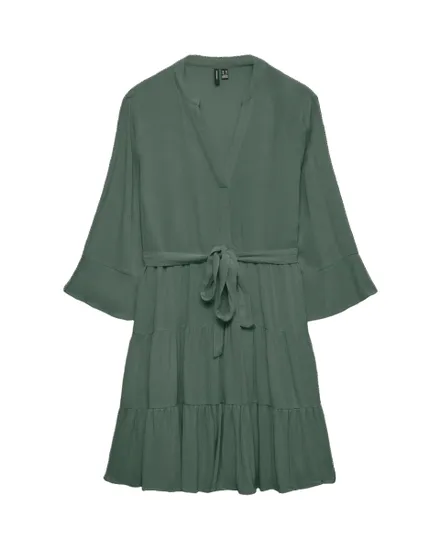 Robe Femme VMMENNY LS V-NECK SHORT DRESS WVN GA