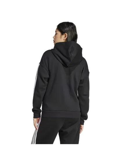 Sweat zip à capuche Femme W 3S FL FZ HD Noir