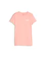 T-shirt manches courtes Femme W ESS+ EMBROI TEE Rose