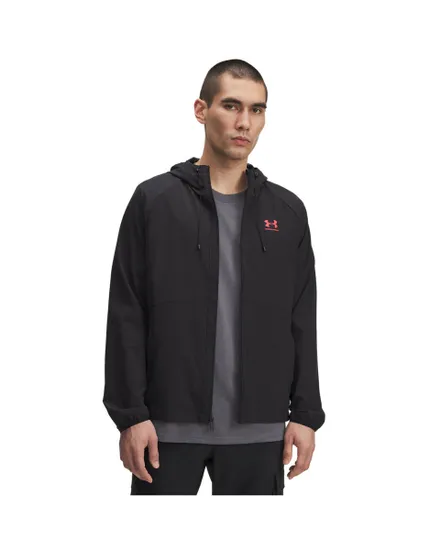 Veste zip à capuche Homme UA VIBE WOVEN JACKET Noir