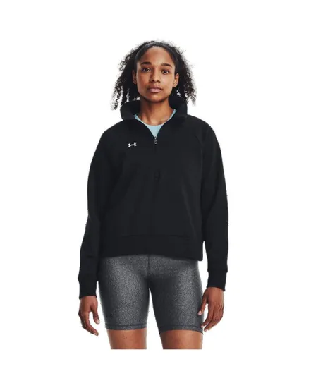 Sweat zip Femme UA RIVAL FLEECE HZ Noir