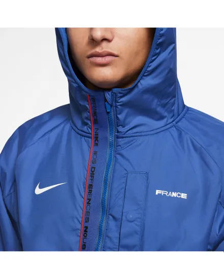Veste imperméable Nike F.C. bleu noir sur
