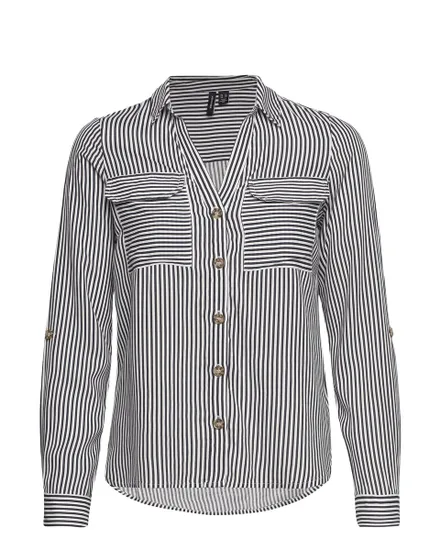 Chemise Femme VMBUMPY L/S SHIRT NEW WVN NOOS