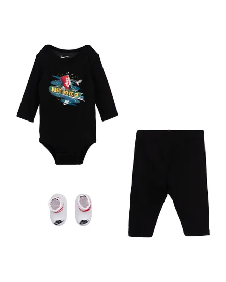 Ensemble 3 pièces Bébé NHN 3PC BOXY HOLIDAY GIFT SET Noir