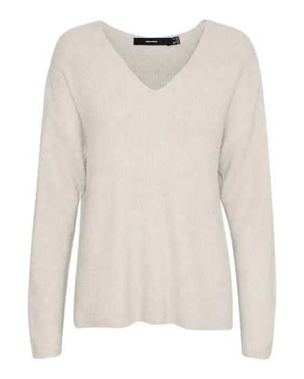 VMCREWLEFILE LS V-NECK BLOUSE NOOS