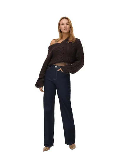 Jean Taille Haute Femme VMTESSA Wide Leg