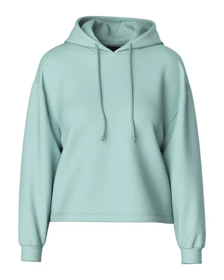 Sweat à capuche manches longues Femme PCCHILLI LS HOODIE NOOS BC Bleu