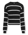 KOGFRANCA SHORT L/S STRIPE KNT NOOS