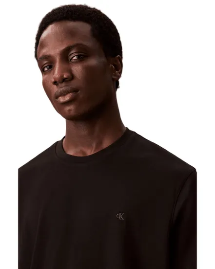 T-shirt col rond Homme SS SUPIMA CHEST EMB CREWNECK TEE Noir