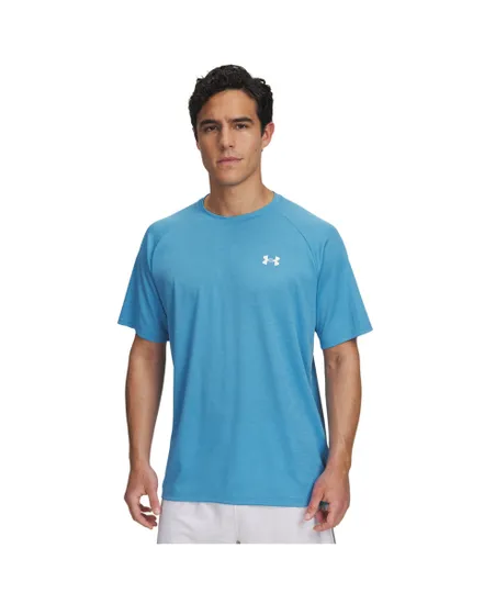 T-shirt Homme UA TECH TEXTURED SS Bleu