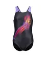 Maillot de natation Enfant GIRL S ARENA PARROT SWIMSUIT V BACK Noir