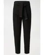 Pantalon à pinces Femme CHINO CROPPED SLIM HIGH WAIST Noir