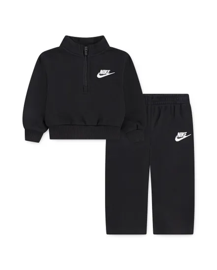 Ensemble de survetement Bébé fille NKG WIDE LEG CLUB FLEECE SET Noir