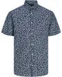 Chemise Homme JPRBLASUMMER LINEN BLEND PRINT S/S