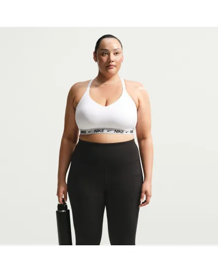 Brassière Femme W NK DF INDY LGT SPT BRA Blanc