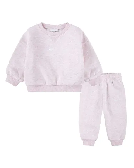 Survêtement Bébé ESSENTIAL FLEECE CREW SET Rose