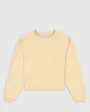 Sweat manches longues Femme CREWNECK CROPTOP SWEATSHIRT Beige