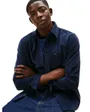 Chemise Homme REG BABY CORD SHIRT EXT Bleu Marine