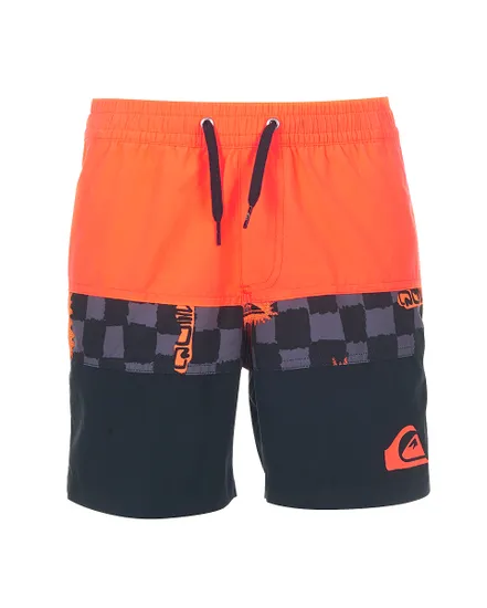 Short de bain Enfant RETROQUIK BLOCK VOLLEY 14 YTH Orange