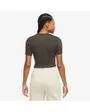 T-shirt manches courtes Femme W NSW TEE ESSNTL SLIM CRP LBR Marron
