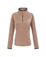 Polaire col zip Femme WOMEN S YONDER II Beige