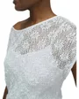 T-Shirt Femme Salsa Dentelle Blanc