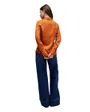 Chemisier Femme BASIC SHIRT W/ GOLD BUTTONS Orange