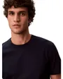 Tee shirt Manche Courtes Homme Rayures Texturées Calvin Klein