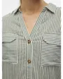 Chemisier Femme VMBUMPY L/S SHIRT NEW WVN GA NOOS Vert Rayé