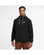 Sweat zip à capuche manches longues Homme M NK CLUB WVN FZ JKT Noir