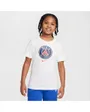 T-shirt Enfant plus agé PSG U NK CREST TEE Blanc