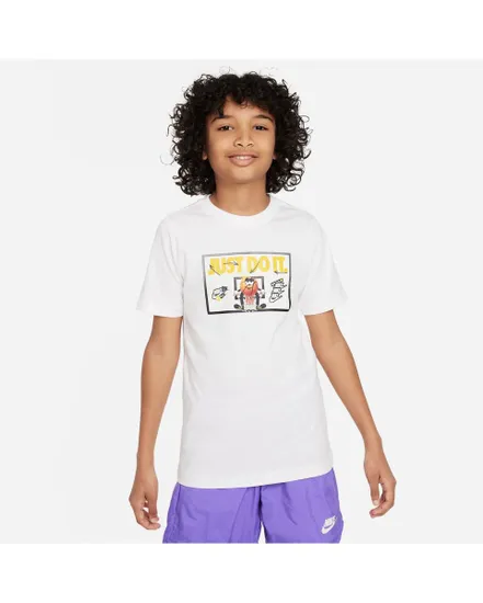 T-shirt Enfant plus agé K NSW TEE BASKETBALL BALL FA23 Blanc