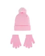 Ensemble bonnet et gants Jeune enfant NAN SWOOSH POM BEANIE GLV SET Rose