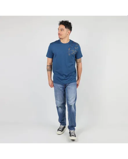 TEE SHIRT MANCHES COURTES LOGO EPA Homme Bleu