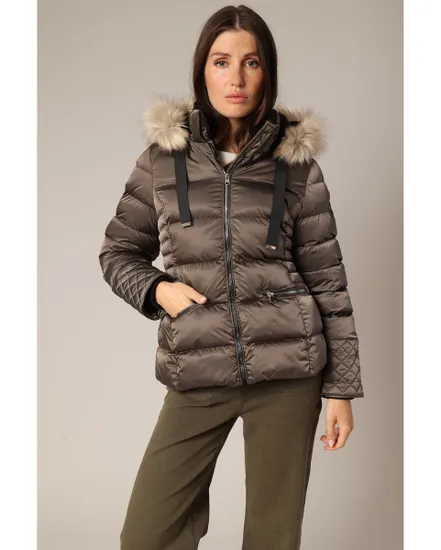 Doudoune à capuche Femme GINNIE JK W Marron