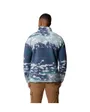 Polaire Homme HELVETIA II PRINTED HALF SNAP FLEECE Bleu