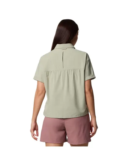 Chemise manches courtes Femme BOUNDLESS TREK SS BUTTON UP II Beige