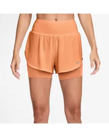 Short Femme W NK TEMPO FLW MSH DF 2N1 SHRT Orange