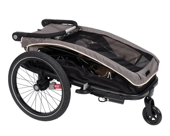 Remorque pour enfant MONO S BS-C09 Gris/Beige/Anthracite