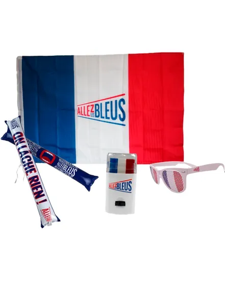 SET SUPPORTER ALLEZ LES BLEUS, Bleu Blanc Rouge