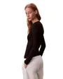 Tee-Shirt Manches Longues Femme LS Modal Rib