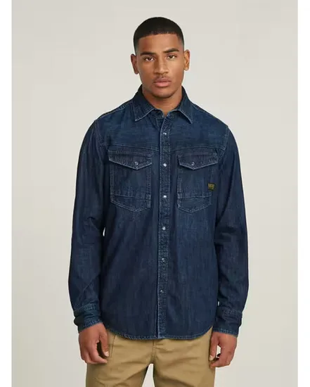 Chemise Homme DAKOTA SLIM SHIRT LS Bleu
