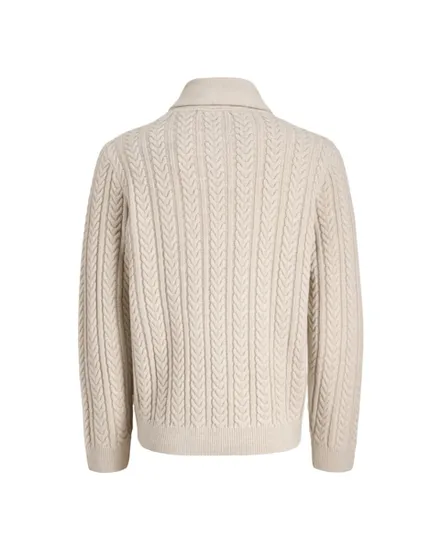Pull Homme JPRBLUSEAN Knit Cable Shawl Neck
